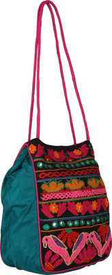 

Bhama Couture Women Multicolor Silk Sling Bag