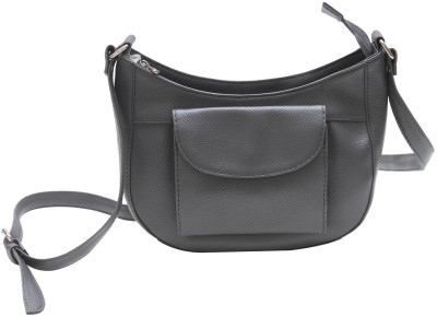 

The Parallels Women Formal Grey PU Sling Bag