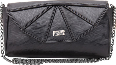 

Yelloe Women Black PU Sling Bag