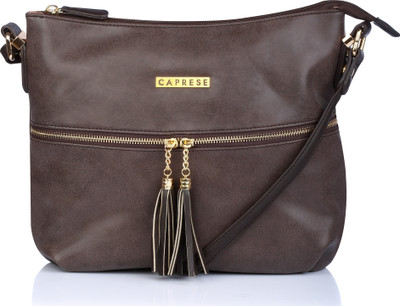 

Caprese Women Casual Brown Leatherette Sling Bag