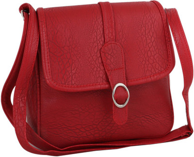 

Sukkhi Women Casual Red PU Sling Bag