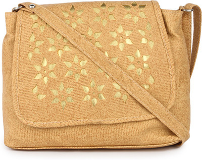 

Star Style Women Casual Yellow Leatherette Sling Bag