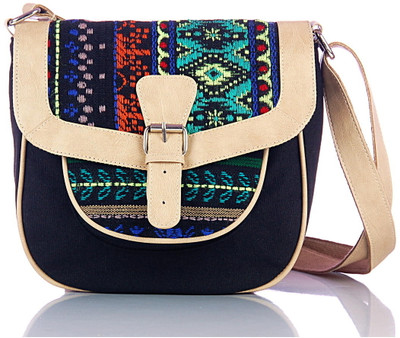 

Shaun Design Women Multicolor Canvas Sling Bag
