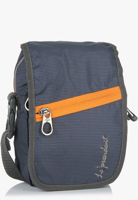 

President Boys Casual Grey Polyester Sling Bag