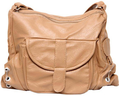 

Cottage Accessories Women Tan PU Sling Bag