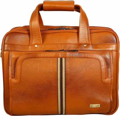 

Scharf Men Casual Tan Genuine Leather Messenger Bag