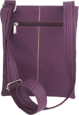 

Fashion Leather Women Casual Purple Leatherette Messenger Bag