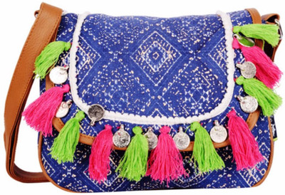 

Kanvas Katha Women Casual Multicolor Canvas Sling Bag