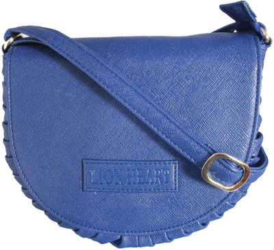 

Lion Heart Girls Casual Blue PU Sling Bag