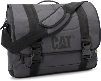 

CATERPILLAR Men & Women Casual Grey, Black Polyester Messenger Bag, Black;grey