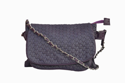 

Solly Women Casual Purple PU Sling Bag
