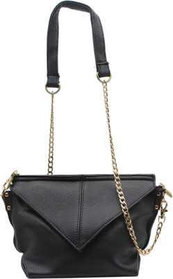 

Trendy Women Evening/Party Black PU Sling Bag