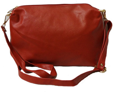 

Craveforit Girls Casual Red PU Sling Bag