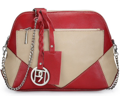 

Phive Rivers Women Evening/Party Red Genuine Leather Sling Bag