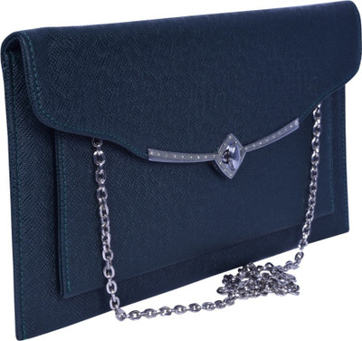 

Gorgeous Women Evening/Party Green Leatherette Sling Bag