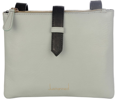 

Justanned Women Formal Blue Genuine Leather Sling Bag