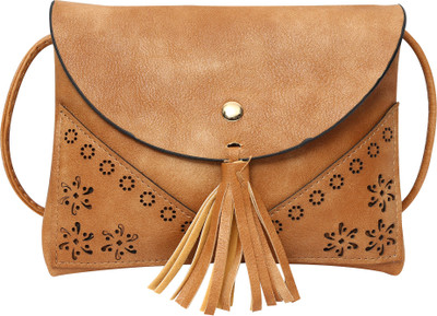 

Hawai Girls Evening/Party Tan PU Sling Bag