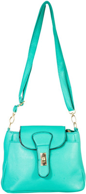 

Heels & Handles Women Casual Blue Leatherette, PU Sling Bag