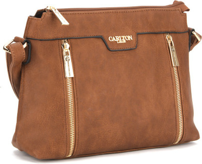 

Carlton London Women Casual Tan Sling Bag