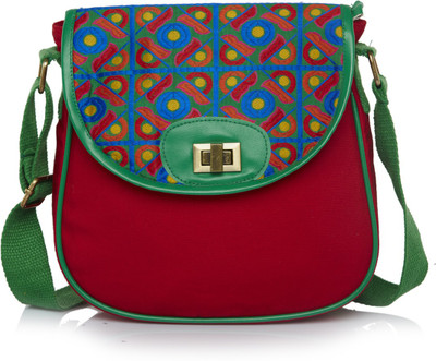 

Haqeeba Women Casual Multicolor Canvas Sling Bag