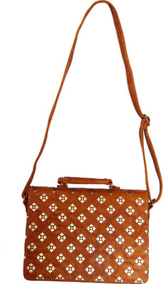 

Kumud Girls Casual Brown PU Sling Bag