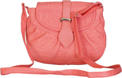 

Belladona Women Casual Pink PU Sling Bag