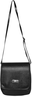 

MOOI-ZAK Women Casual Black PU Sling Bag