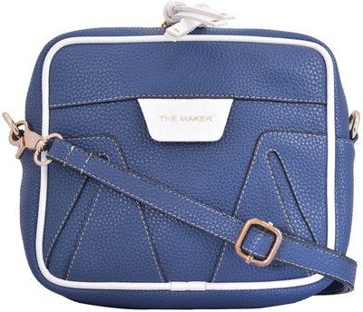 

The Maker Men & Women Blue Canvas Sling Bag