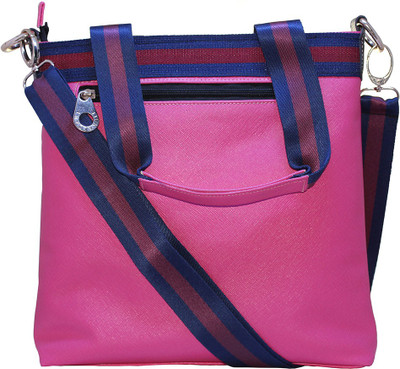 

Firangi Women Casual Pink Rexine Hand-held Bag