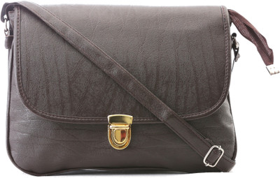 

Felicita Women Casual Brown PU Sling Bag