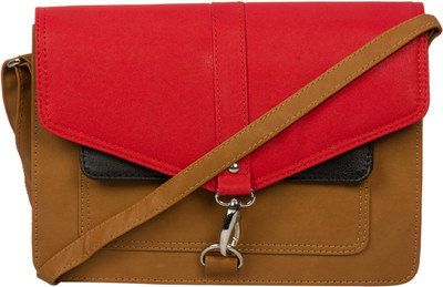 

Adaira Girls Casual Red PU Sling Bag