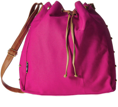 

Creative India Exports Women Casual Pink Canvas Sling Bag