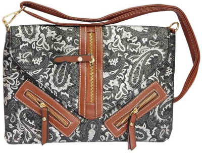 

Laviva Women Casual Brown PU Sling Bag