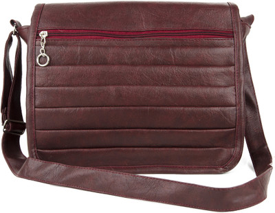 

Igypsy Women Formal Maroon Leatherette Sling Bag