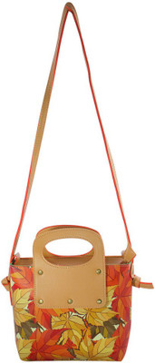 

Heels & Handles Women Casual Beige Leatherette Sling Bag