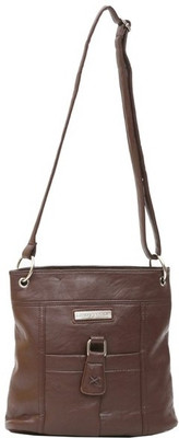 

Lino Perros Women Casual Brown PU Sling Bag