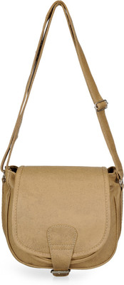 

Frosty Fashion Women Casual Tan PU Sling Bag