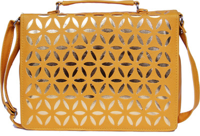 

Zasmina Girls Casual Gold Leatherette, PU Sling Bag