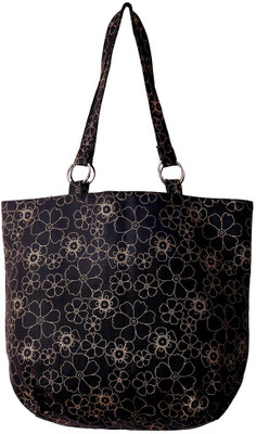 

Bag Factory Girls Casual Black, Gold Canvas Shoulder Bag
