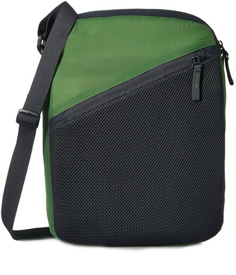 

Creative India Exports Men Casual Green, Black Nylon Messenger Bag, Black;green
