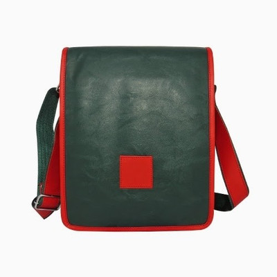 9% OFF on Chimera Leather Men & Women Casual, Formal Green Leatherette Sling Bag