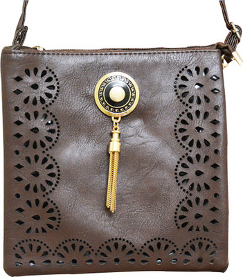 

Aashya Mayro Women Casual Brown Leatherette Sling Bag