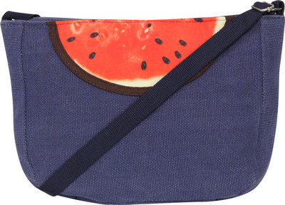 

FabSeasons Girls Casual Blue Canvas Sling Bag