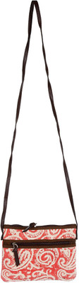 

Rajrang Women Casual Pink Cotton Sling Bag