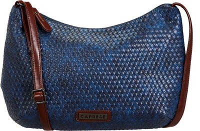 

Caprese Women Casual Blue, Brown Leatherette Sling Bag