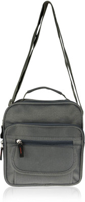 

Anni Creation Men Formal Grey Polyester Sling Bag