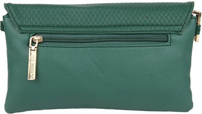 

Lino Perros Women Casual Green Leatherette Sling Bag
