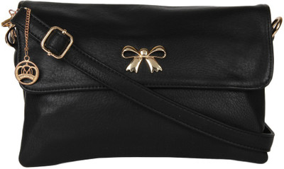 

Moedbuille Women Casual Black PU Sling Bag