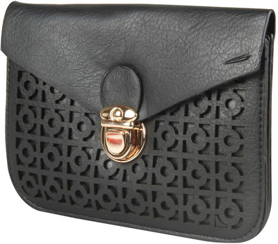 

Harp Women Casual Black Leatherette Sling Bag