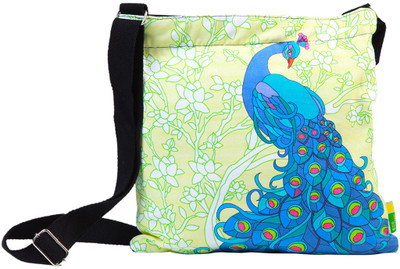 

Eco Corner Women Casual Yellow Cotton Sling Bag